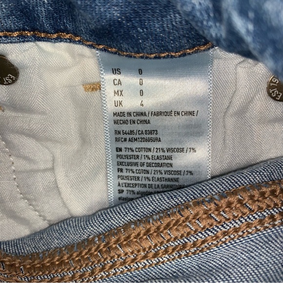 AEO American Eagle Outfitters Shorts Women 0 Lace Exposed Pocket Hi-Rise Shortie - Picture 9 of 11